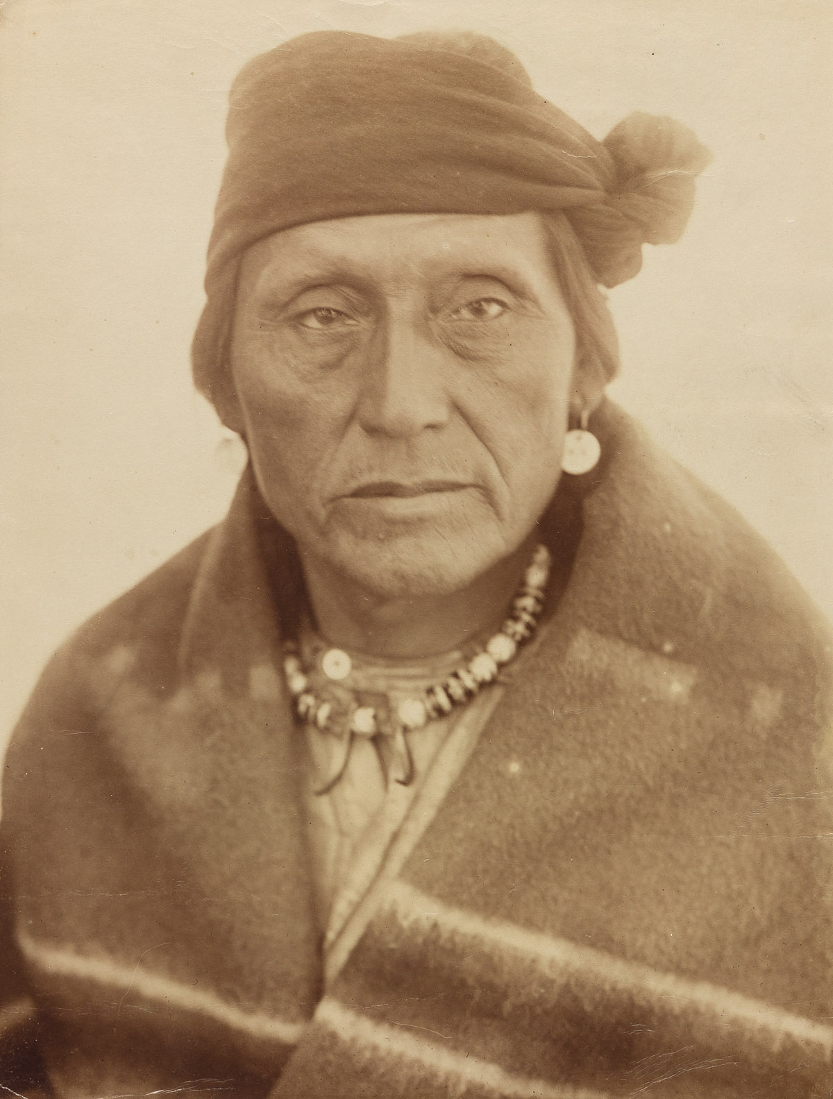 EDWARD S. CURTIS (1868-1952) Holds the Eagle, Hidatsa.